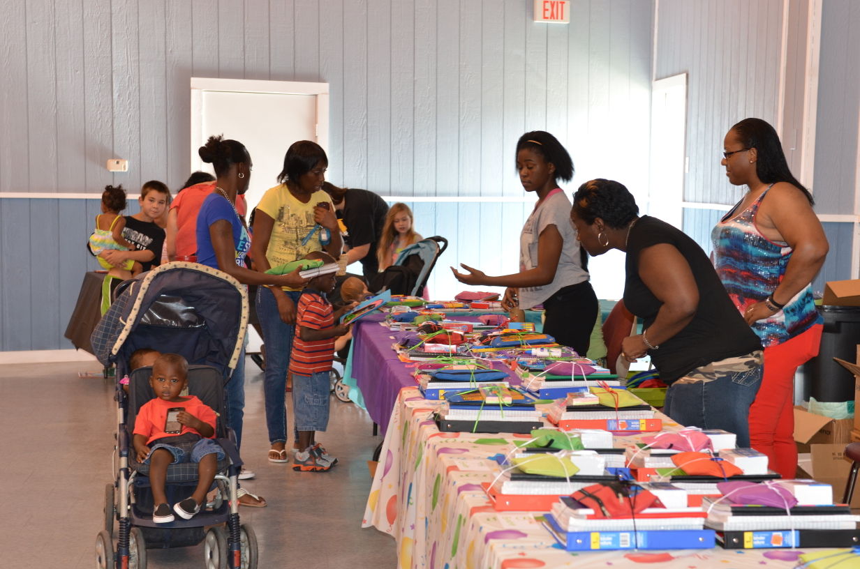 Those in need receive blessing